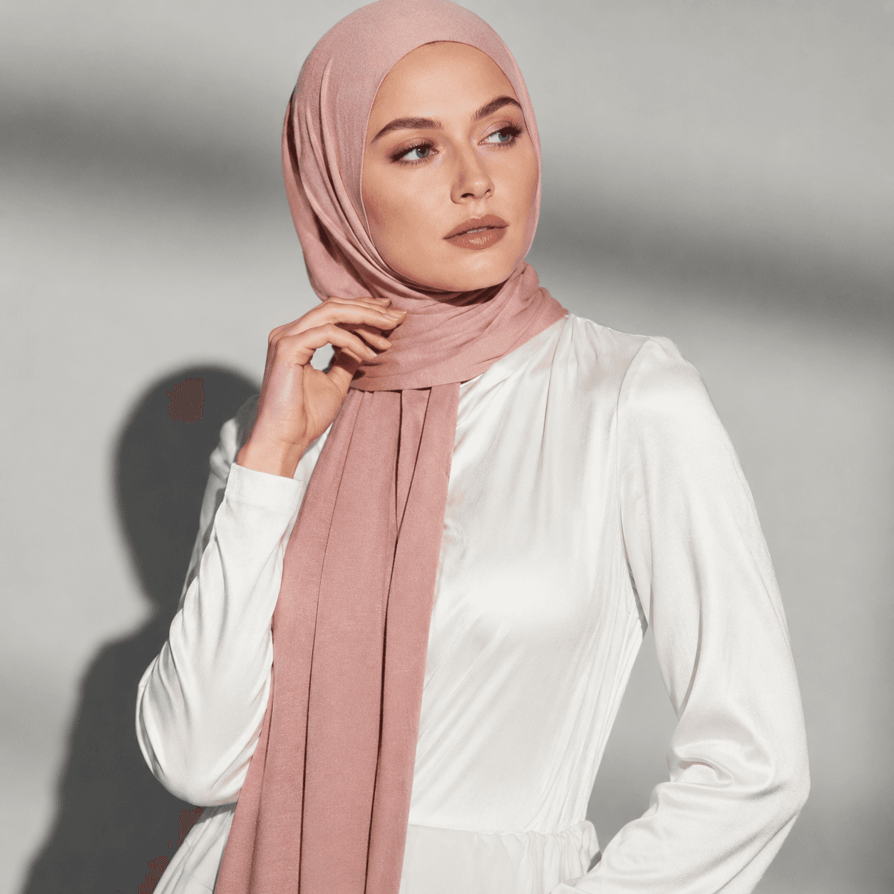 Cotton Jersey Hijab — Elastic Stretch Wrap Shawl — Cotton Jersey hijab wholesale OEM/ODM | QIUYAN