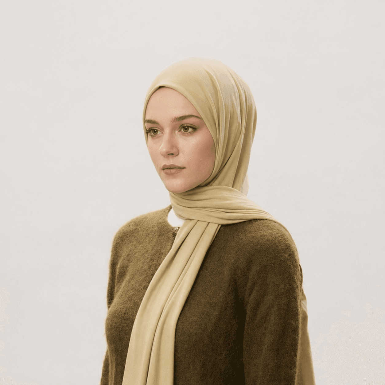 Premium Modal Hijab Set with Cotton Jersey & Bamboo Woven — Cotton Jersey / Modal / Bamboo Woven hijab wholesale OEM/ODM | QIUYAN