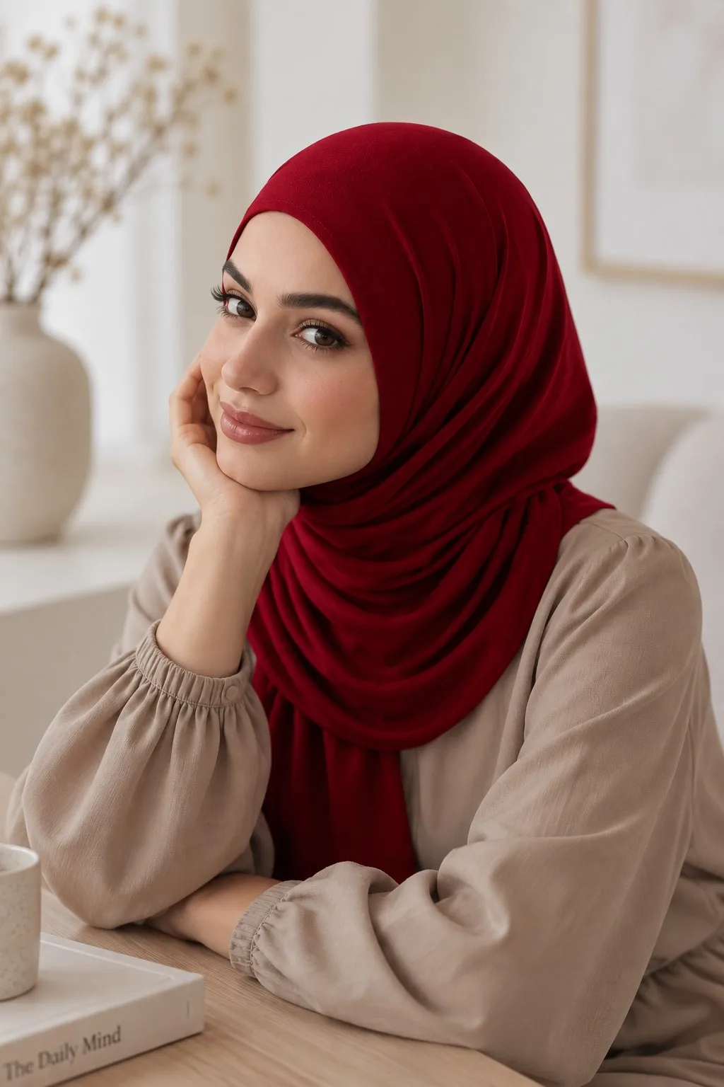 Custom Cotton Jersey Hijab Wholesale | OEM Private Label Hijab Manufacturer — Mercerized Cotton Jersey hijab, 50 pcs MOQ, OEM/ODM wholesale | QIUYAN — view 2