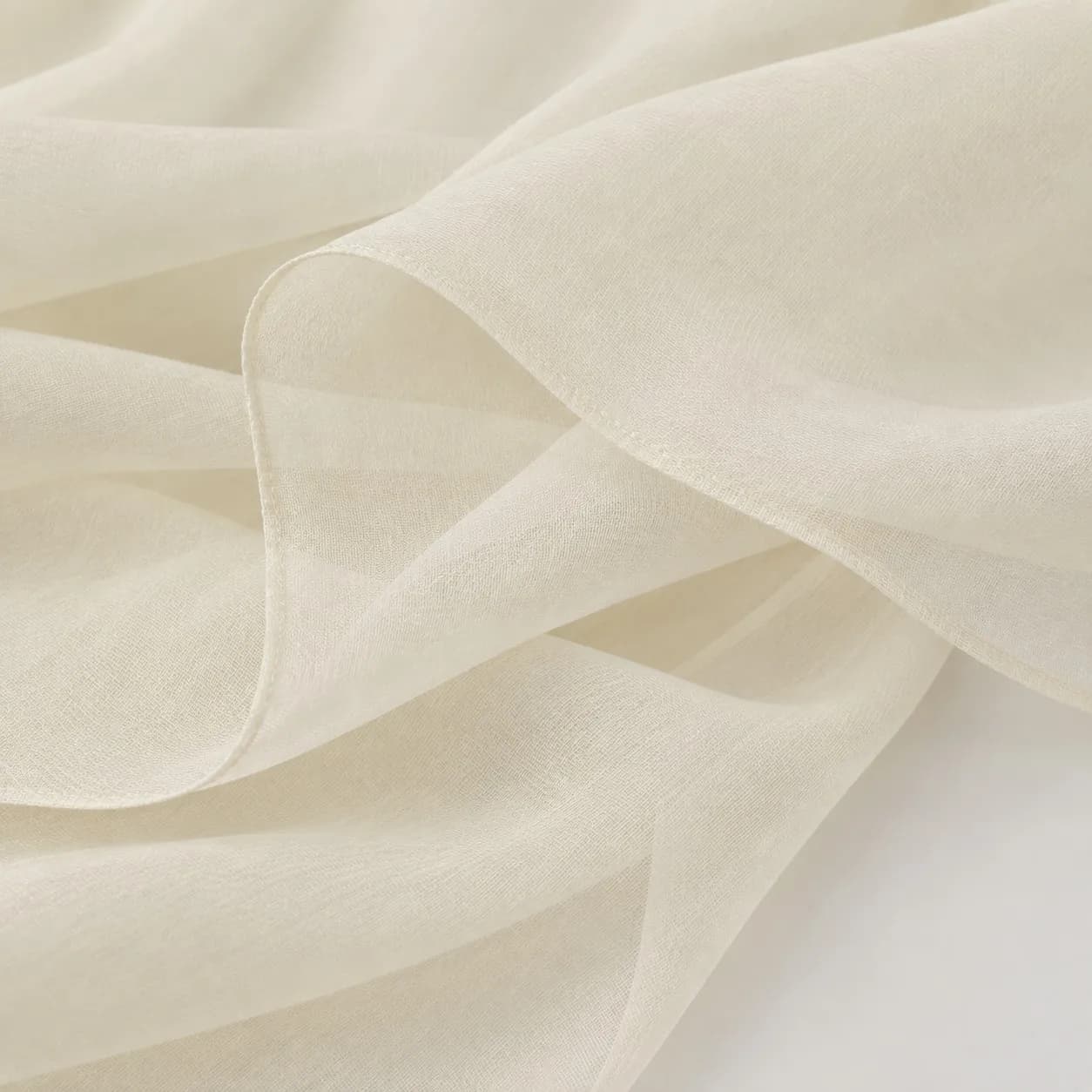 30s Print Modal Hijab — Wholesale Supplier & Manufacturer | Ivory White Fluid Drape Collection — 30s Print Bamboo Modal hijab, 50 pcs MOQ, OEM/ODM wholesale | QIUYAN — view 4