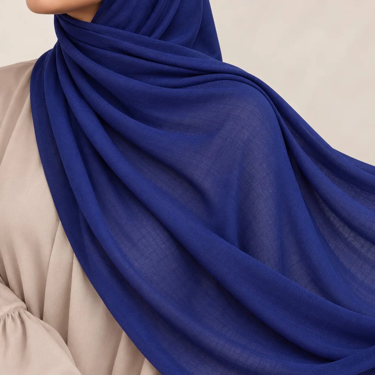 Custom Lenzing Modal Hijab — Wholesale Supplier & Manufacturer | OEM Private Label Factory — Lenzing ECOVERO Modal hijab, 50 pcs MOQ, OEM/ODM wholesale | QIUYAN — view 4