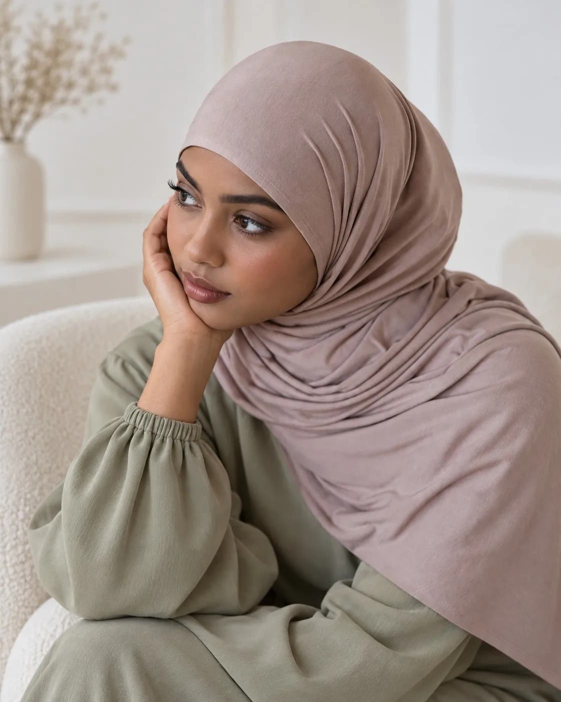 Cotton Jersey Hijab Wholesale Supplier | Custom OEM & Private Label Hijab Manufacturer — Mercerized Cotton Jersey hijab, 50 pcs MOQ, OEM/ODM wholesale | QIUYAN — view 2