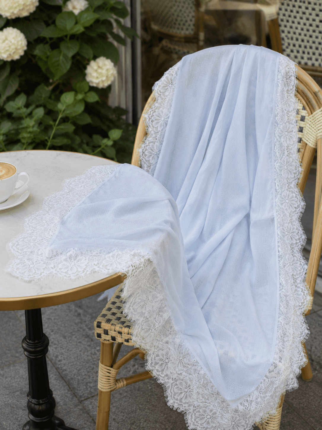Modal Lace Hijab — Chantilly-Style Delicate Lace, Bridal Adjacent Collection — Modal Lace hijab, 50 pcs MOQ, OEM/ODM wholesale | QIUYAN