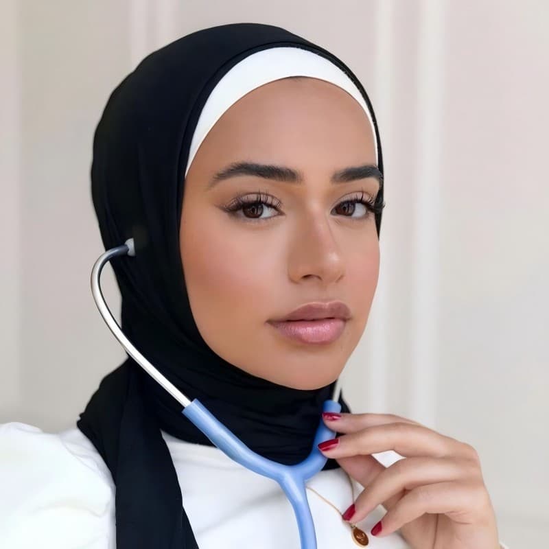 Soft Cotton Jersey Scarf — Mercerized with Ear Holes — Mercerized Cotton Jersey hijab wholesale OEM/ODM | QIUYAN